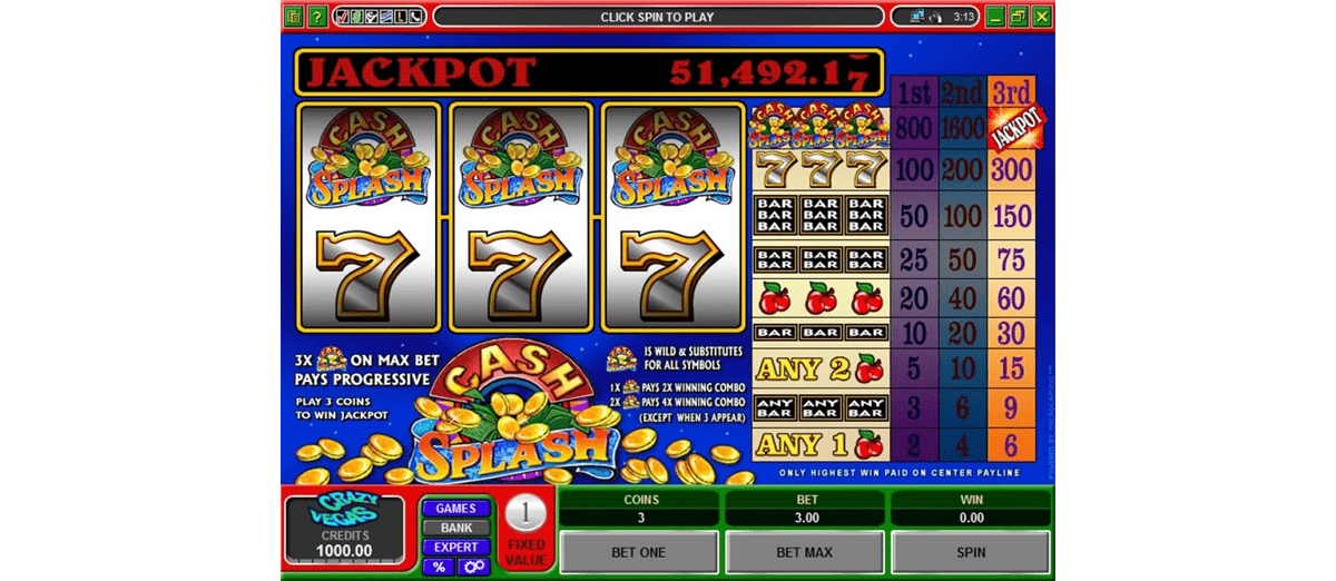 cash splash slot