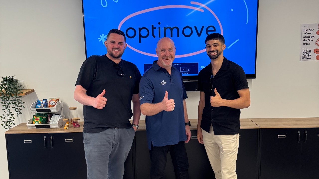 Optimove London Office with Henry & Alec